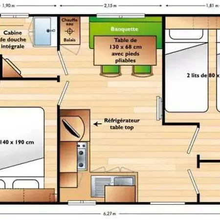 Campingplads Mobilhome 4 Etoiles - Parc Aquatique - Eecgdh *